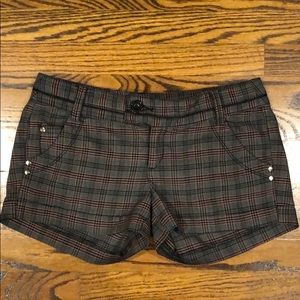DKNY plaid grey shorts.